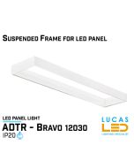  LED Surface Mounting Frame for Led Panel - ADTR BRAVO Frame 1200 x 300mm - White 