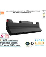 20-watts-RGBCCT-smart-magnetic-track-light-48V-rail-20mm-standard-suspended-surface-track-ireland-europe