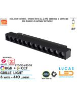 6-watts-RGBCCT-with-tunable-white-440-lumens-grille-smart-magnetic-track-light-48V-rail-20mm-standard-suspended-surface-track-ireland-europe