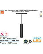 24-watts-CCT-white-tunable-dual-white2700-6500K-pendant-tube-50mm-smart-magnetic-track-light-48V-rail-20mm-standard-suspended-surface-track-ireland-europe