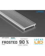 Diffuser Type "BASIC" • Base FROSTED • 90% Transparency • 2020 mm • Cover for LED Profile • Material PMMA