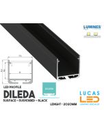 led-profile-surface-architectural-suspended-dileda-black-aluminium-2-02-meters-length-pro-multi-set-lucasled.ie