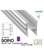 led-profile-suspended-architectural-surface-dopio-white-aluminium-2-02-meters-length-pro-multi-set-lucased.ie