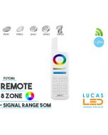 Remote Control • RGB+CCT • LoRa 433 MHz • 8 Zone • Smart Lighting System • FUT086 • 12V