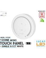 LED Touch Panel Switch • Single LED Strip • MiBoxer • 1 zone • 2.4G • Wireless • Compatible • Smart Lighting System • FUT087 • White edition