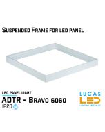 ADTR BRAVO Frame 600x600mm - White - LED Surface Mounting Frame for Led Panel 6060