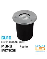 Outdoor LED in-ground garden light GU10 - IP67 - IK08 - Landscape rollover-biding ramp - MORO