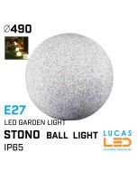 outdoor-led-globe-Ball-lights-E27-IP65-Garden-luminaires-STONO-49cm-lighting-shop-lucasled.ie