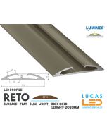 led-profile-surface-reto-inox-gold-aluminium-2-02-meters-length-pro-multi-set-lucasled.ie-Bar Counter-Garage-Pool-Walkway-Restaurant-price-ireland