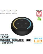 LED Wheel Dimmer • CCT • MiBoxer • 1 zone • Smart Lighting System • 2.4G • Wireless • S1-B • Black edition