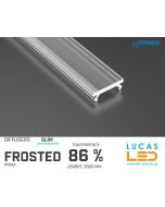 Diffuser Type "SLIM" • Base FROSTED • 86% Transparency • 2020 mm • Cover for LED Profile • Material PMMA