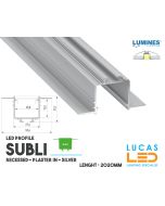 led-profile-recessed-architectural-plaster-in-subli-silver-aluminium-2-02-meters-lenght-pro-multi-set-lucasled.ie
