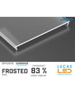 Diffuser Type "SUPERWIDE" • Base FROSTED • 83% Transparency • 2020 mm • Cover for LED Profile • Material PMMA