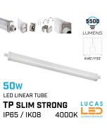 LINER LED Tube 50W - IP65 - 4000K Natural White - 5500lm - surface-ceiling-suspended- light - TP SLIM - WATERPROOF