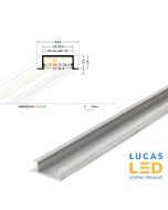LED Architectural Recessed Profile,VARIO 30-06 ,Alu ,2 Meter Length