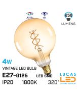 vintage-led-bulb-4w-E27-1800k-250lm-G125-filament-spiral-decorative-light-lucasled.ie