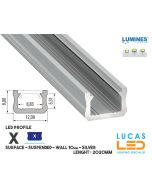 led-profile-surface-x-silver-aluminium-2-02-meters-length-pro-multi-set-garden-landscape-hotel-garage-price-ireland