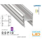 led-profile-suspended-architectural-surface-dopio-white-aluminium-2-02-meters-length-pro-multi-set-lucased.ie