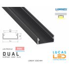 led-profile-surface-dual-black-furniture-aluminium-profile2-02-meters-length-pro-multi-set-2-channel-for-led-strip-Living  Room-Fountain-Deck-Pool-Commercial-price-europe
