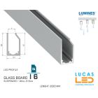 led-profile-glass-furniture-i6-silver-aluminium-2-02-meters-length-pro-multi-set-Swimming-Landscape-Pelmet-Stage-Restaurant-price-ireland