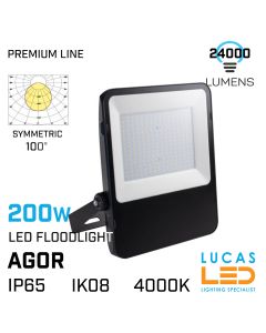 outdoor-indoor-led-floodlight-200W-4000K-IP65-24000lm-Symetrical-lucasled.ie-ireland-supplier