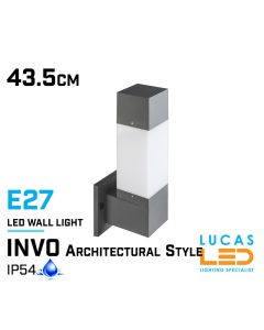 architectural-outdoor-led-wall-light-E27-IP54-INVO-43.5cm-rectangle-shape-lucasled.ie