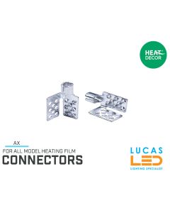  Heating Film Connector AX • Wire crimp •  Terminals connection • L &N 230 • Pair of 2 connectors •