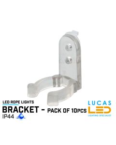 Bracket - IP44 Waterproof - for decorative LED Rope Lights - pack of 10pcs