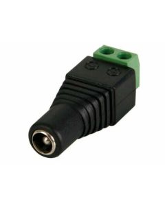 LED DC plug connectors  • Female Adapter • Terminal Block •  2A  • DC Power 55mm • 2 core wire only  •
