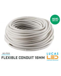 Flexible Electrical Conduit 16mm • Corrugated •All  Apllications •  Heat Decor • 1m Price •