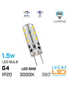 G4 LED Capsule Bulb Light  1.5W - 3000K Warm White  - 12V AC/DC - viewing angle 300° - Led SMD - TANO