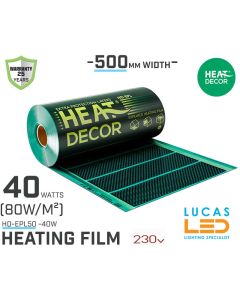 heating film-40W-ireland-ie-price-efficient-heating-flooring-europe-heat-home-cheap-energy-heating-ireland-mat-25-years-warranty-wide-500mm-irish-pro-version-infared