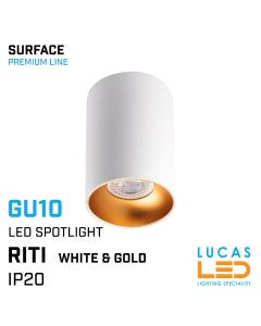 led-downlight-spot-light-gu10-IP20-surface-ceiling-fitting-kitchen-hallway-living-room-office-white-gold-colour-lucasled.ie