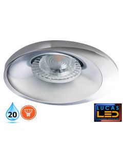 13 pcs ONLY - LED Spotlight, recessed light - GU10 - IP20 - BONIS Chrom/Silver