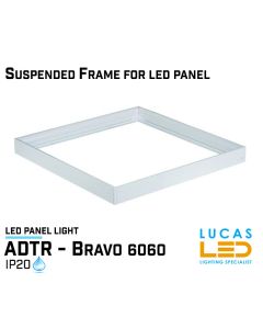 ADTR BRAVO Frame 600x600mm - White - LED Surface Mounting Frame for Led Panel