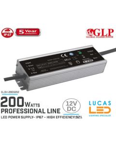led-driver-power-supply-12v-200-watts-ip67-waterproof-metal-case-5-year-pro-line-glp-glsv-lucasled.ie