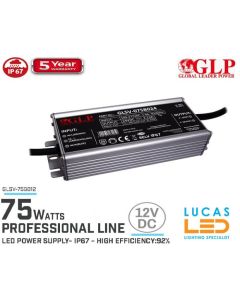 led-driver-power-supply-12v-75-watts-ip67-waterproof-metal-case-5-year-pro-line-glp-glsv-lucasled.ie