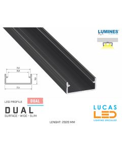 led-profile-surface-dual-black-furniture-aluminium-profile2-02-meters-length-pro-multi-set-2-channel-for-led-strip
