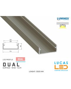 led-profile-surface-dual-inox-gold-furniture-aluminium-profile2-02-meters-length-pro-multi-set-2-channel-for-led-strip-lucasled.ie