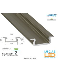led-profile-recessed-z-inox-gold-aluminium-2-02-meters-lenght-pro-multi-set-lucasled.ie
