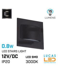 led-staircase-lighting-0.8w-3000k-warm-white-15lm-12v-dc-ip20-ERINUS-black-round-shape-lucasled.ie