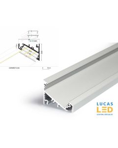 LED Corner Profile CORNER27  for furniture - Silver ,2 Meter Length