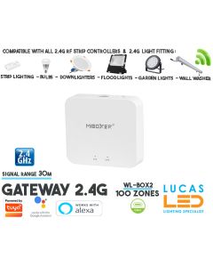 Gateway  • 2.4G RF • Mi-Boxer • 100 zone • 30m Reception • TUYA App  • Wireless • Smart Lighting System • MultiZone • WL-Box2
