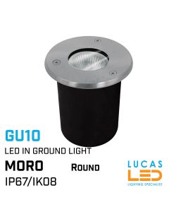 Outdoor LED in-ground garden light GU10 - IP67 - IK08 -  Landscape rollover-biding ramp - MORO