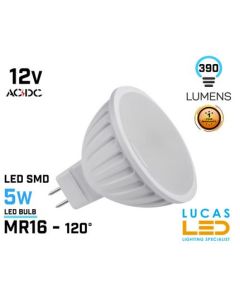 MR16 - LED Bulb Light- 5W - 5300K - 390lm - 12V AC/DC - TOMI Cold White