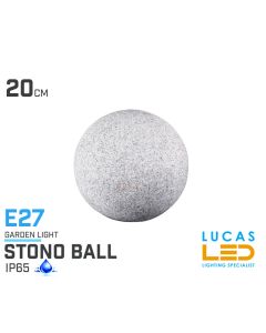 outdoor-led-Ball-Lights-E27-IP65-STONO-20cm-lighting-shop-lucasled.ie