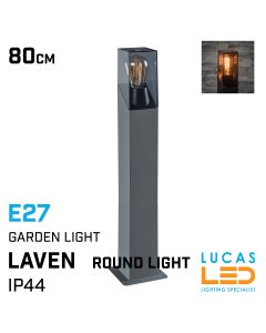 outdoor-led-pillar-bollard-post-lamp-E27-IP44-anthracite-colour-LAVEN-800-mm-driveway-landscape-pathway-light-lucasled.ie