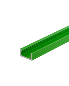 Green LED Surface Profile Fose01 for LED strips, 2 meter , Click&Go ,full SET shade & end caps & handle 