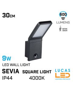 PIR-garden-led-wall-light-9W-4000K-600lm-IP54-full-fitting-black-lucasled.ie