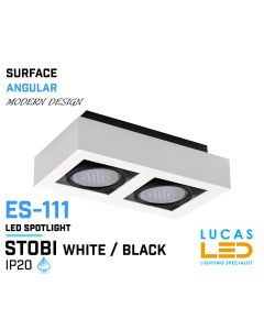 surface-led-spotlight-downlight-ceiling-fitting-light-2-x-gu10-es111-indoor-ip20-white-black-body-lucasled.ie